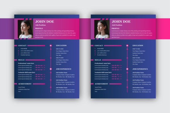 Download Free Moder Resume/CV Template Design - Premium Resources