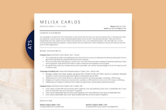 Download ATS Professional Resume Template - Resume template Collection
